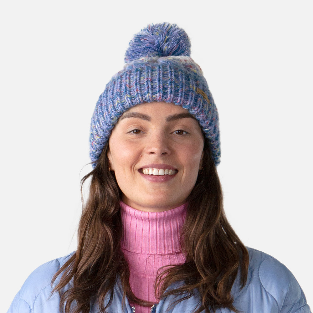 Gorro con pompón Iska Space-Dyed de Barts - Morado