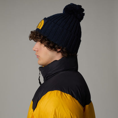 Gorro con pompón Heritage Ski Tuke reciclado de The North Face - Azul Marino-Amarillo