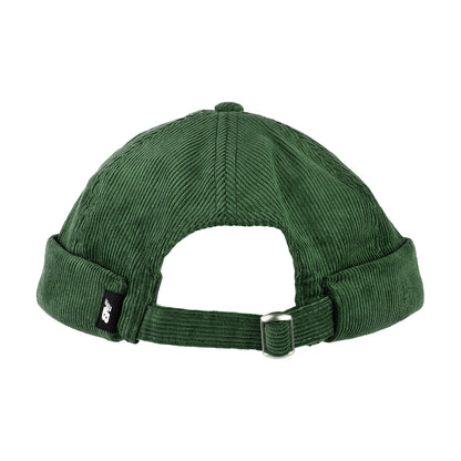 Gorro Beanie Docker efecto lavado de pana de New Balance - Verde Oliva