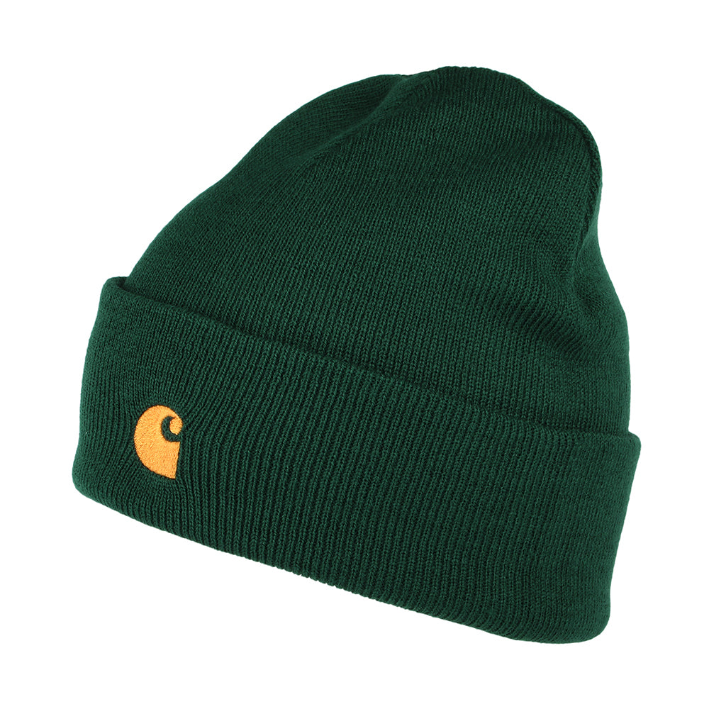 Gorro Beanie Chase con vuelta de Carhartt WIP - Bosque