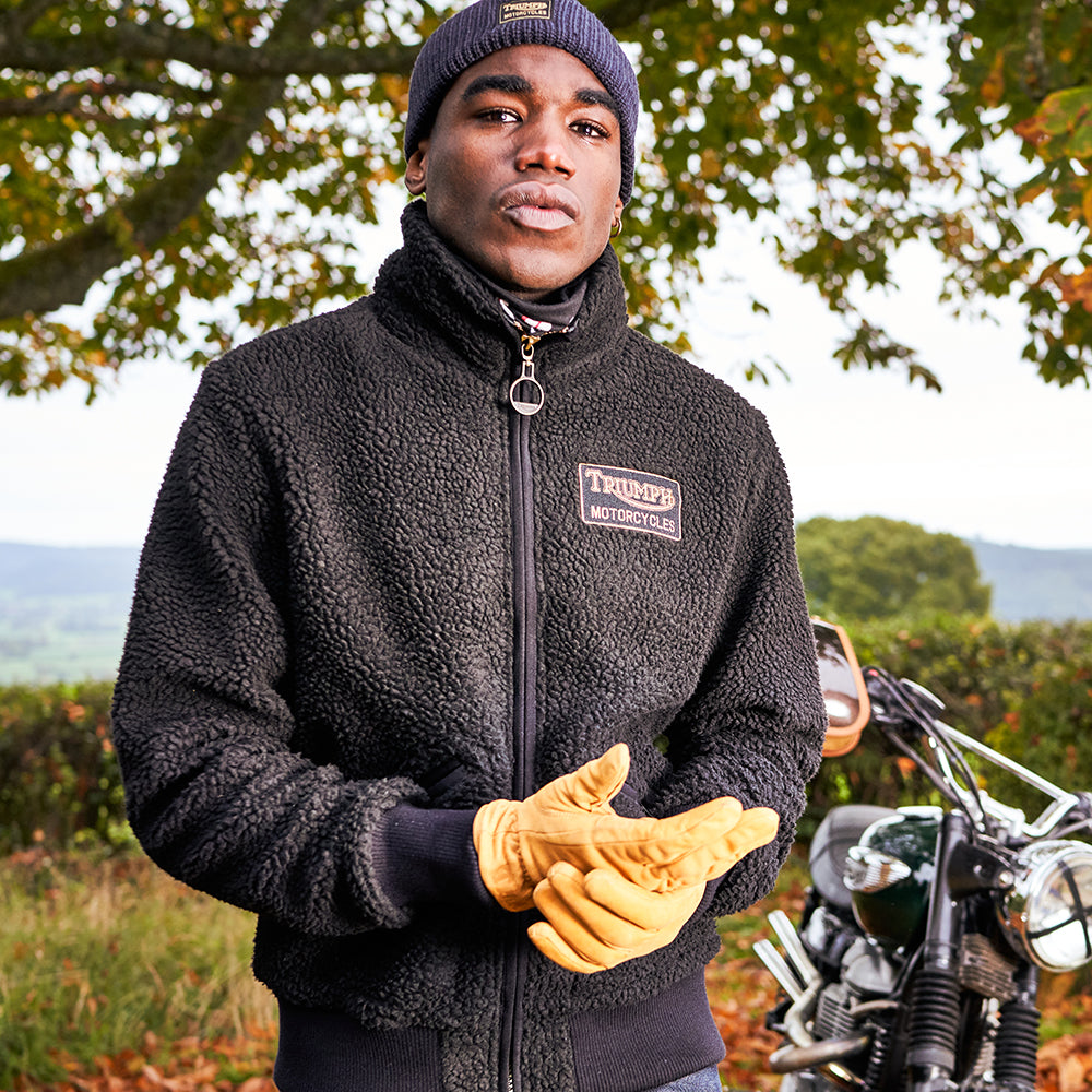 Gorro Beanie Watch Cap con vuelta de Triumph Motorcycles - Azul Oscuro