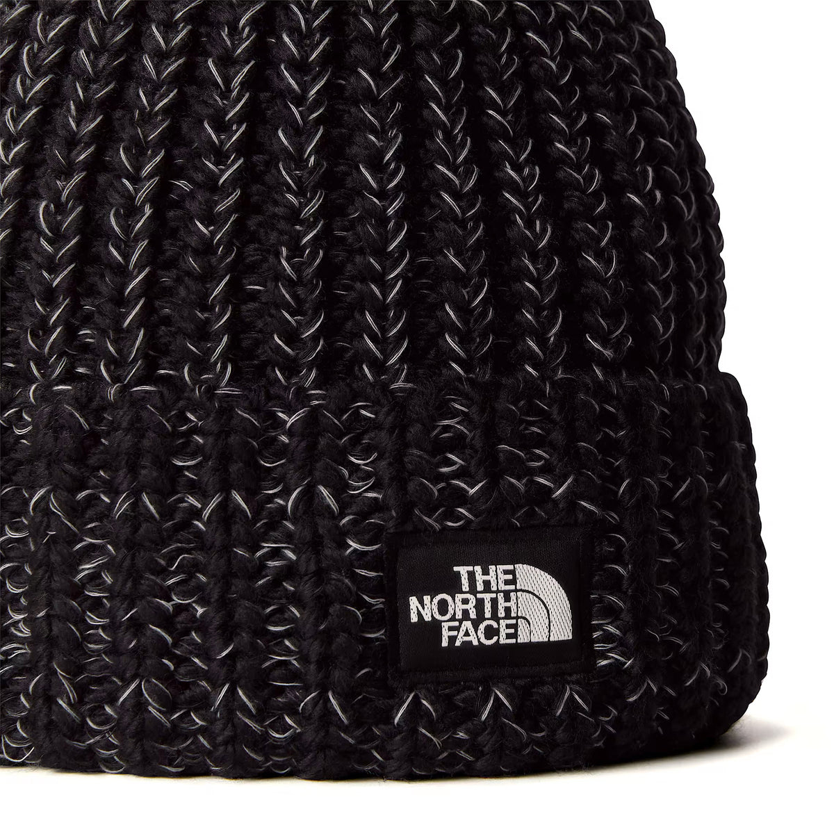 Gorro con pompón Cozy Chunky Cabin de The North Face - Negro-Blanco