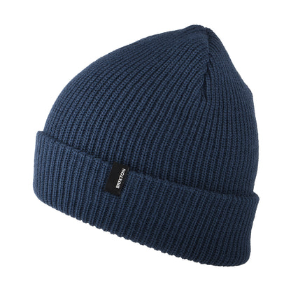 Gorro Beanie Heist con vuelta de Brixton - Vaquero Oscuro