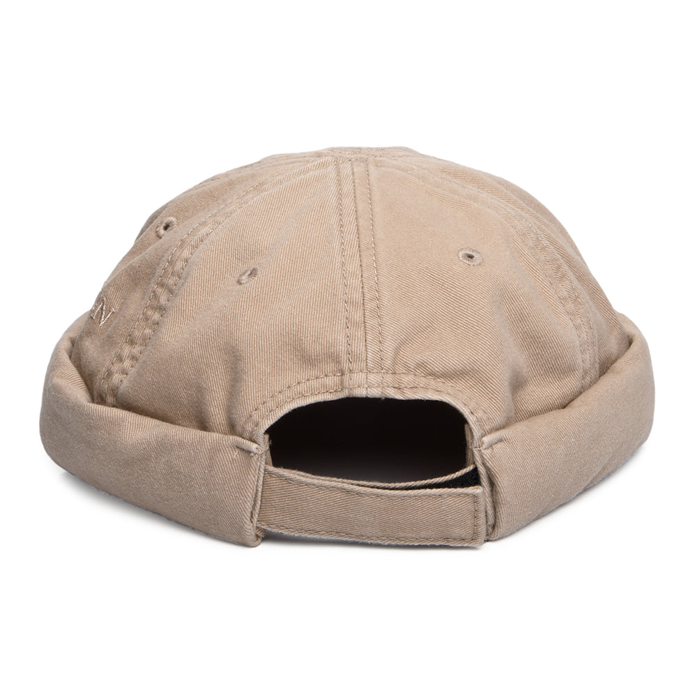 Gorro Beanie Docker de algodón de Stetson - Beige