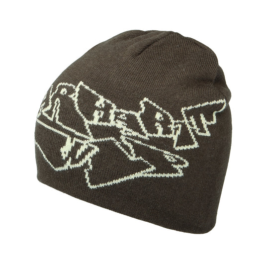 Gorro Beanie Screwed Up Scripter de Carhartt WIP - Marrón-Verde Claro