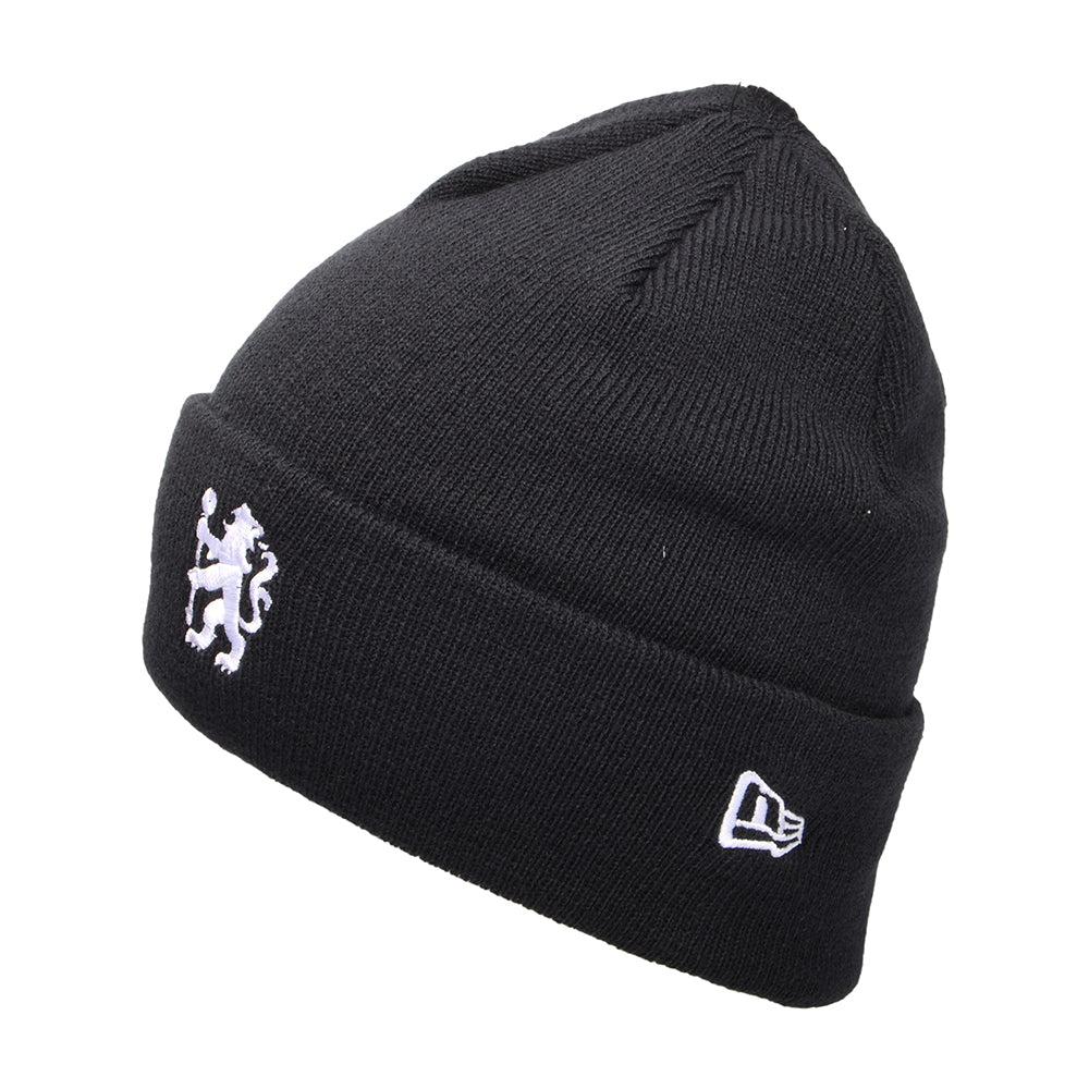 Gorro Beanie Micro Cuff Lion Crest Chelsea FC de New Era - Azul Marino-Blanco