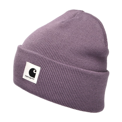 Gorro Beanie Ashley con vuelta de Carhartt WIP - Ciruela Clara