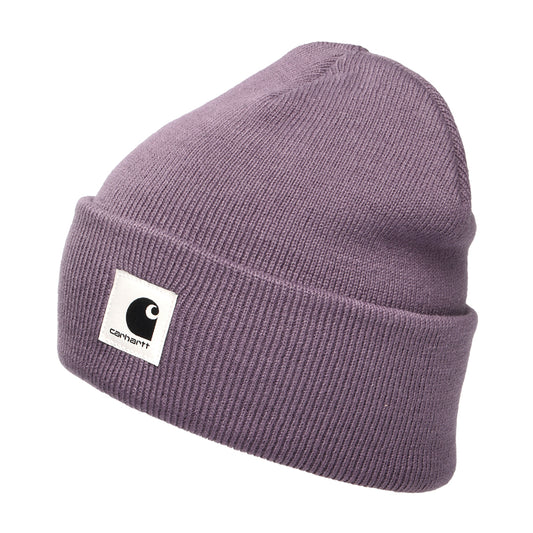 Gorro Beanie Ashley con vuelta de Carhartt WIP - Ciruela Clara