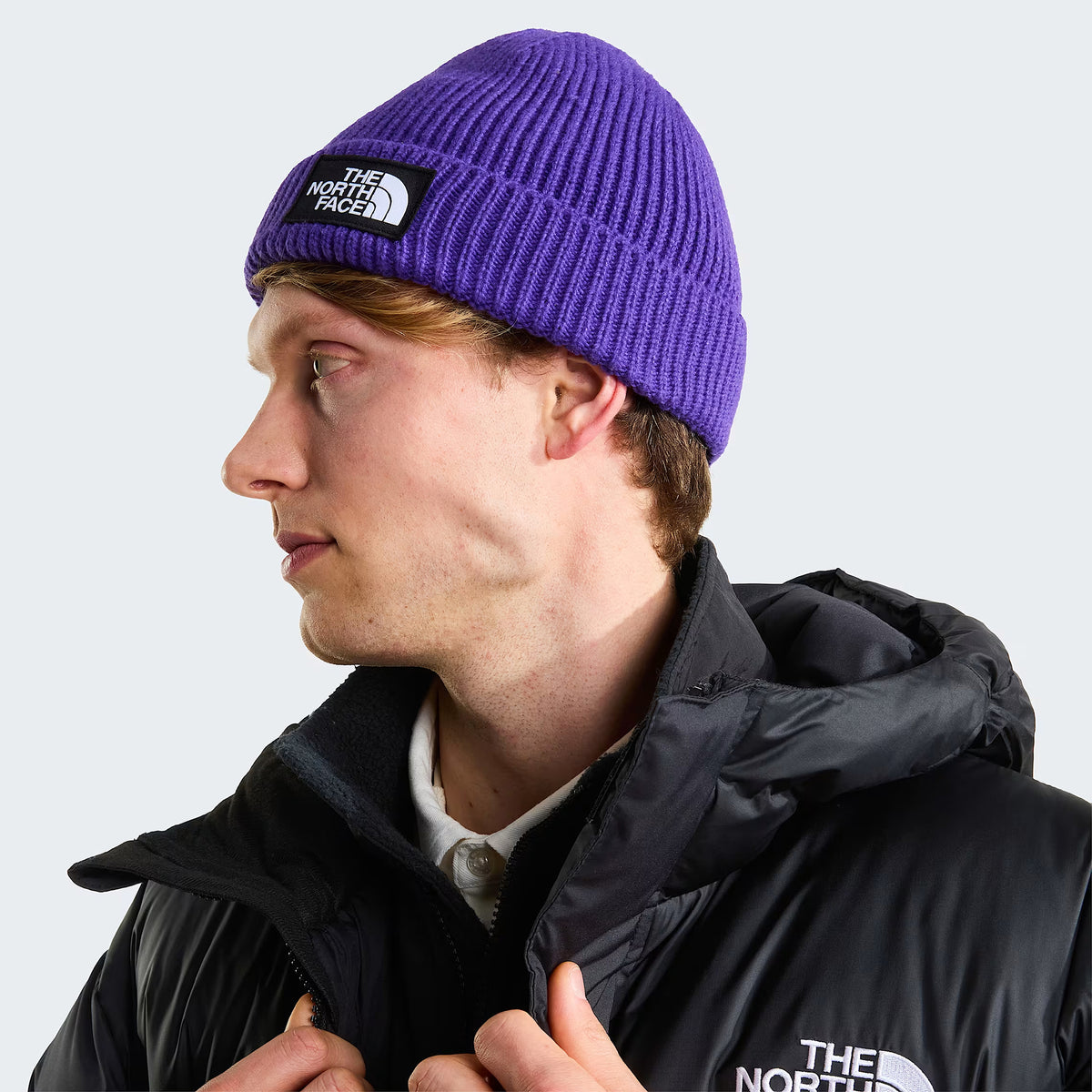 Gorro Beanie TNF Logo Box reciclado de The North Face - Morado