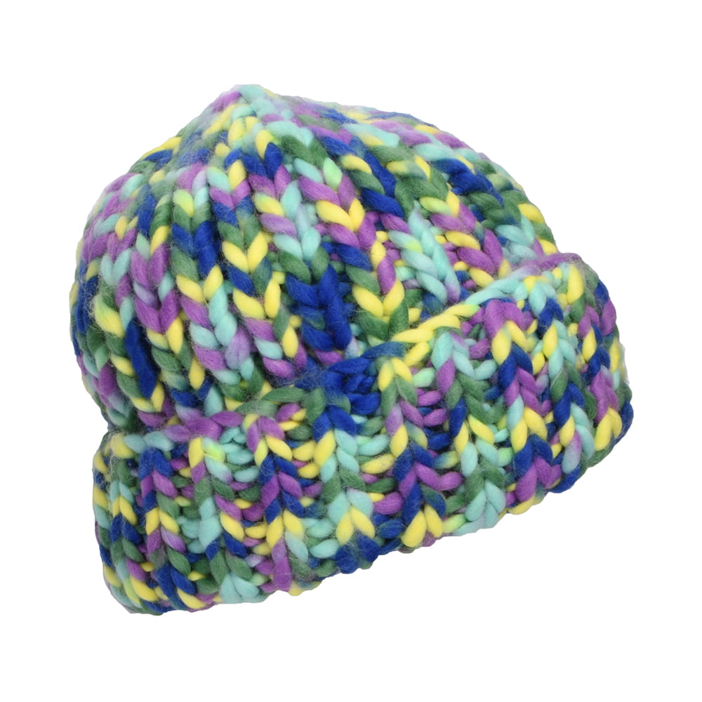 Gorro Beanie Miterra Reciclado Teñido multicolor de Barts - Violeta-Lima