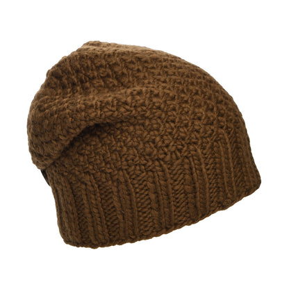 Gorro Beanie con botón de Kusan - Marrón