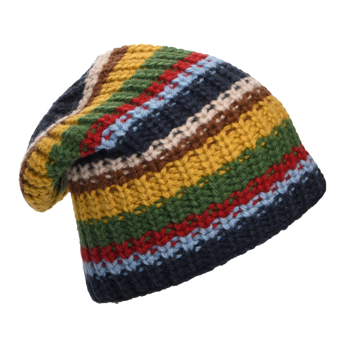 Gorro Beanie Cardi Flexible de Kusan - Azul-Amarillo