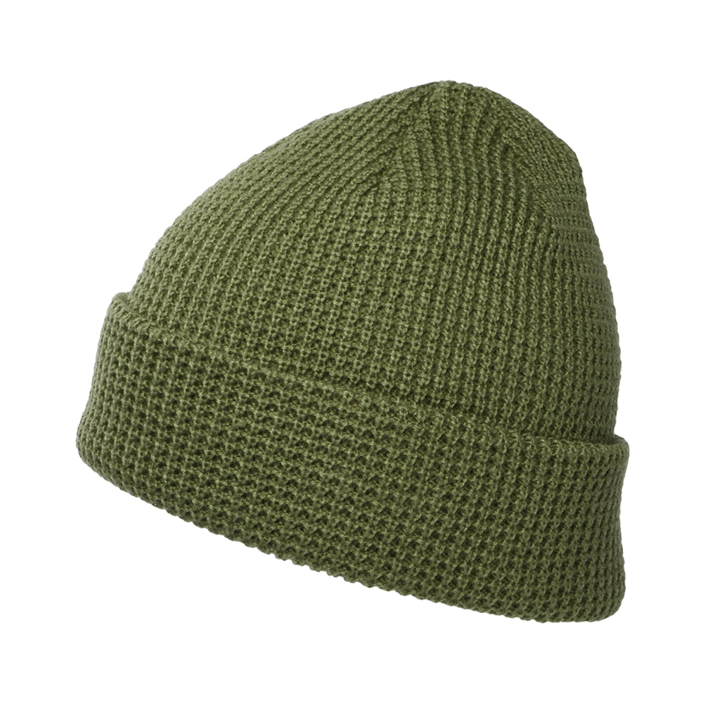 Gorro Beanie Snowdrifter punto gofre de Patagonia - Verde Oliva