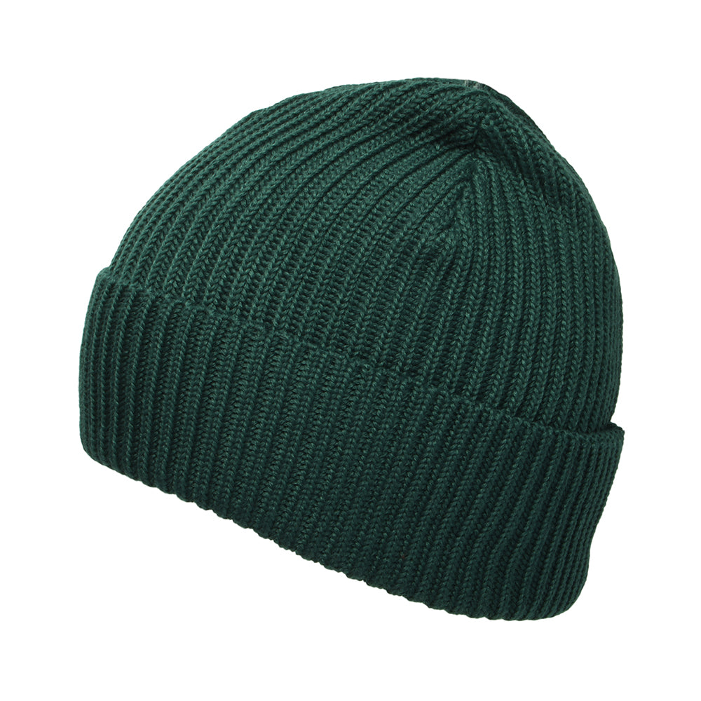 Gorro Beanie Fishermans con vuelta de Patagonia - Verde Oscuro