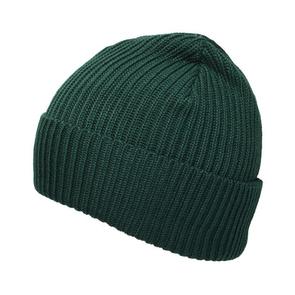 Gorro Beanie Fishermans con vuelta de Patagonia - Verde Oscuro