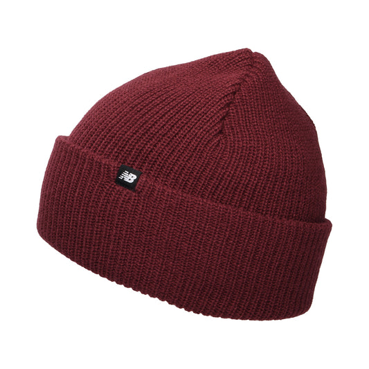 Gorro Punto Acanalado de New Balance - Burdeos