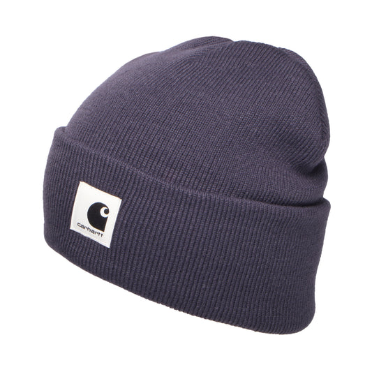 Gorro Beanie Ashley con vuelta de Carhartt WIP - Morado Empolvado