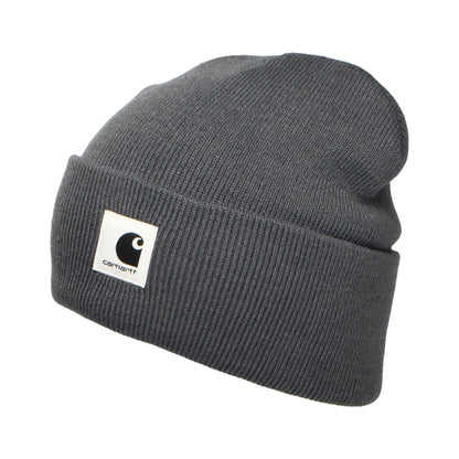 Gorro Beanie Ashley con vuelta de Carhartt WIP - Pizarra
