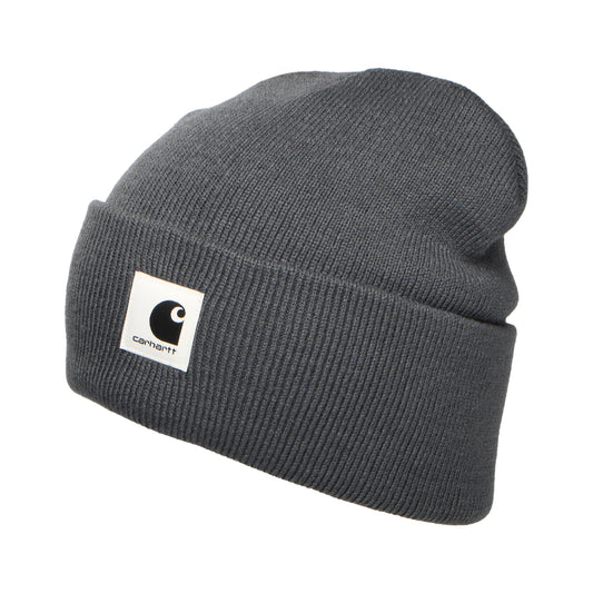 Gorro Beanie Ashley con vuelta de Carhartt WIP - Pizarra