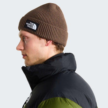 Gorro Beanie TNF Logo Box reciclado de The North Face - Marrón Ahumado