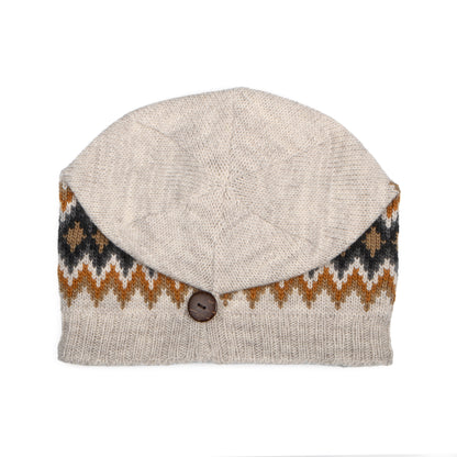 Gorro Beanie Button Down Diamond de Kusan - Avena-Multi