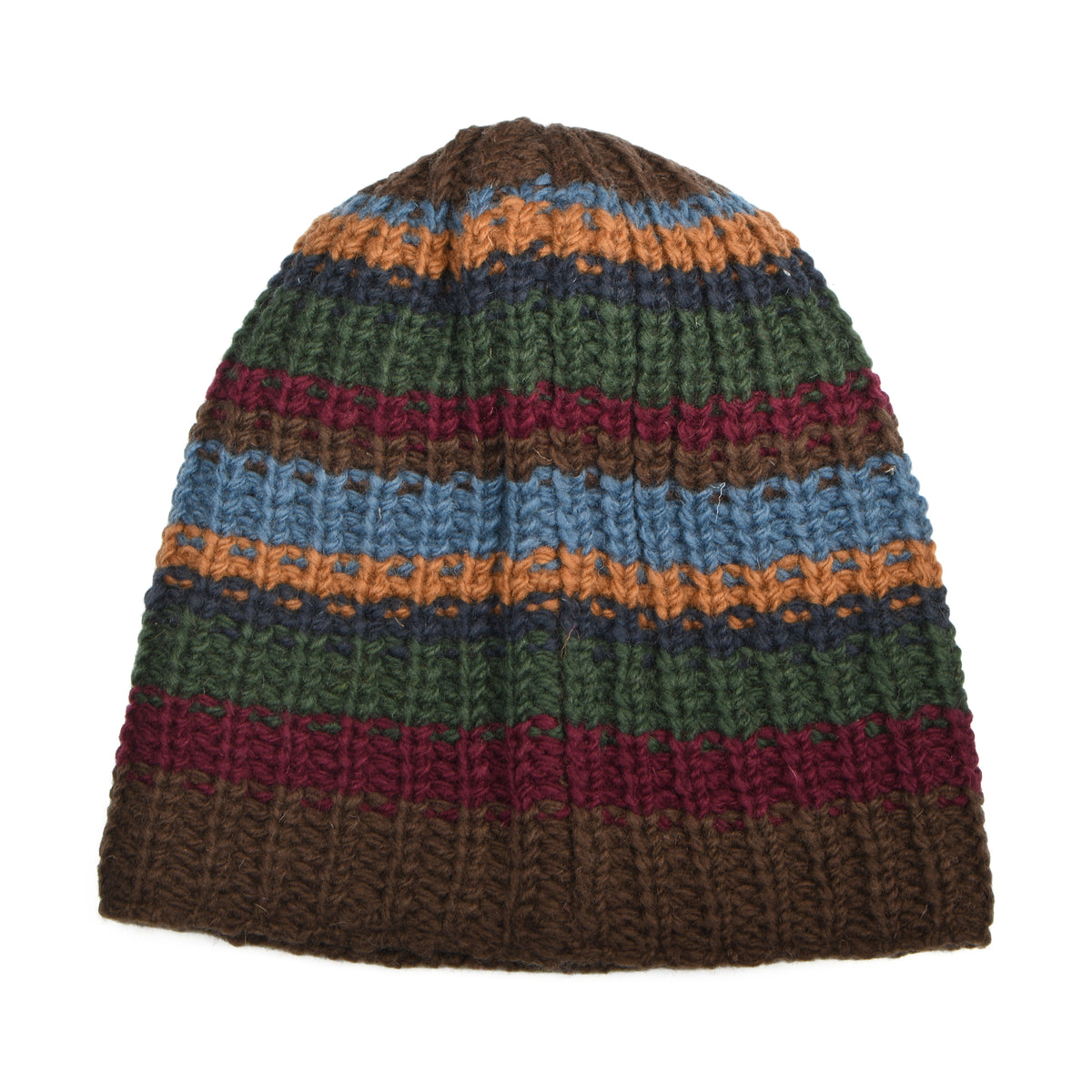 Gorro Beanie Cardi Flexible de Kusan - Marrón-Verde