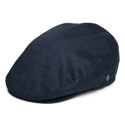 Gorra plana de lino de Jaxon & James Azul Marino al por mayor
