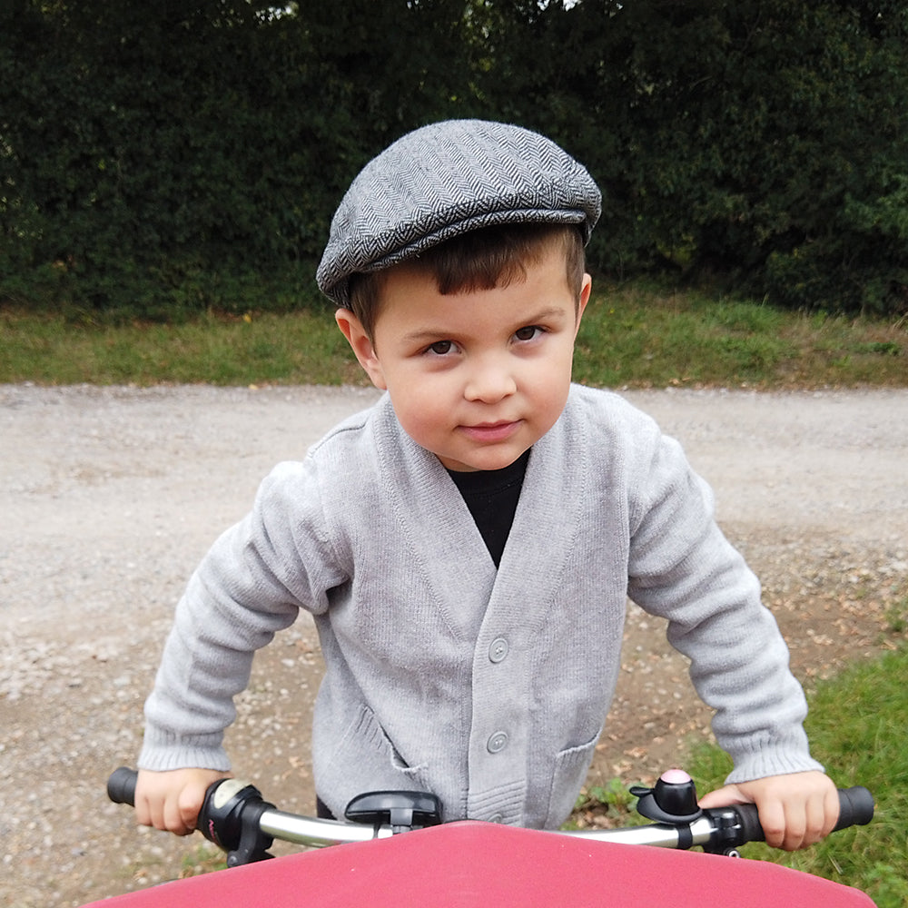 Gorra plana infantil de Jaxon & James Gris al por mayor