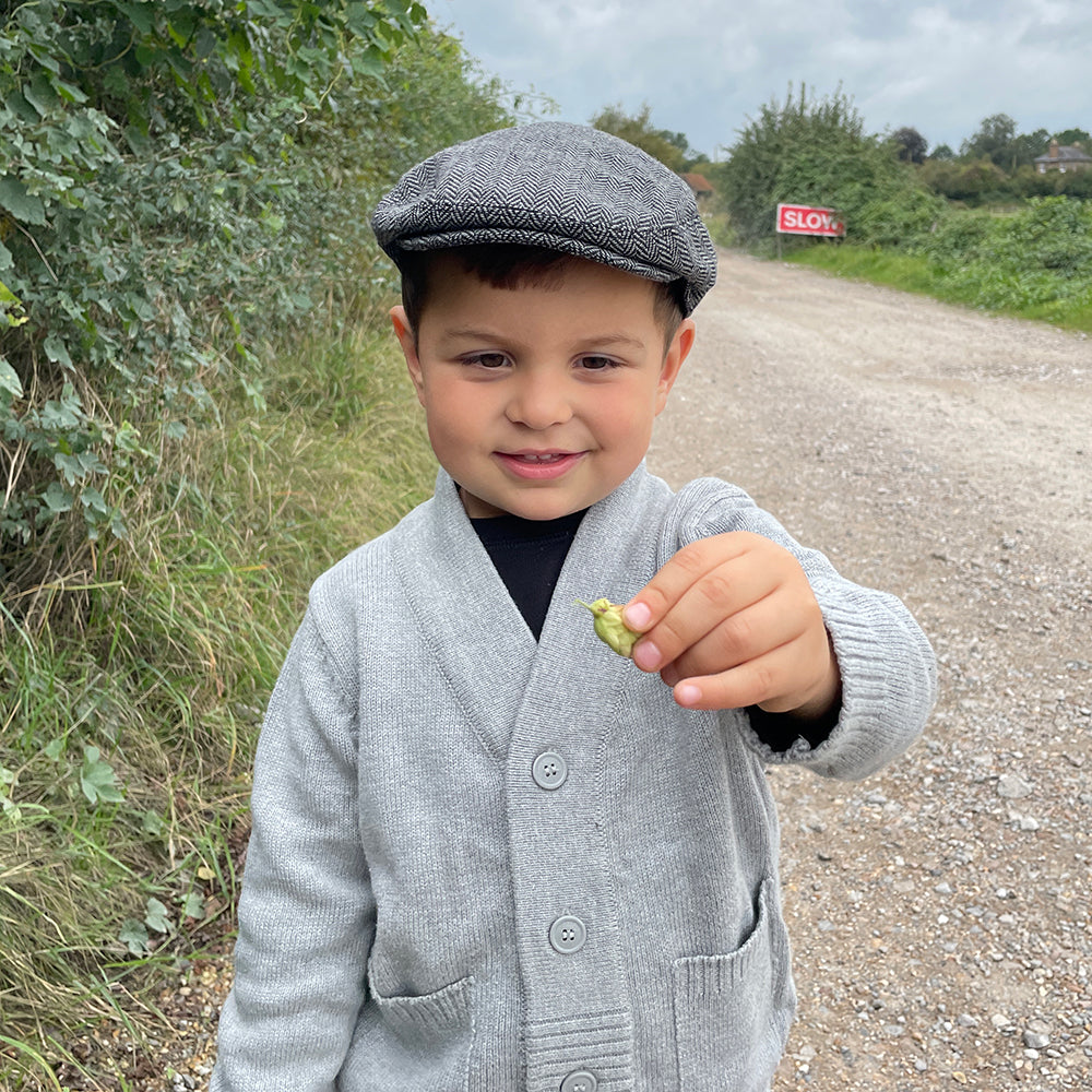 Gorra plana infantil de Jaxon & James Gris al por mayor