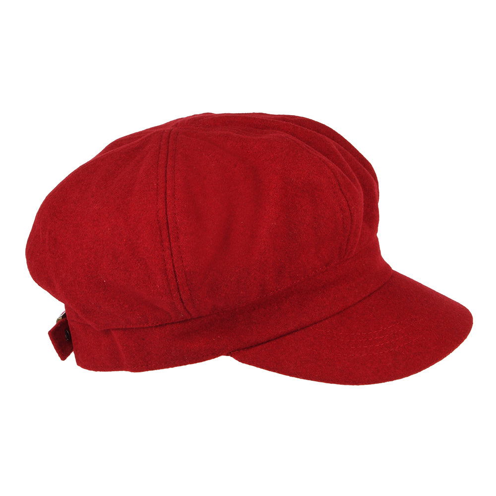Gorra Baker Boy de mezcla de lana de sur la tête Rojo al por mayor