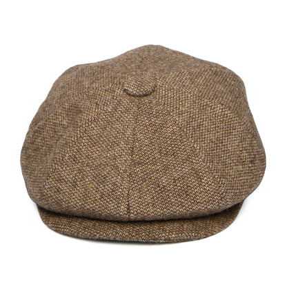 Gorra Newsboy redonda Gotham de Jaxon & James Marrón al por mayor