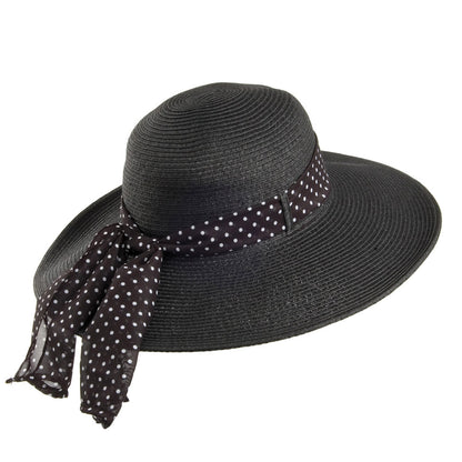 Sombrero de playa Beachside de Sur la tête - Negro