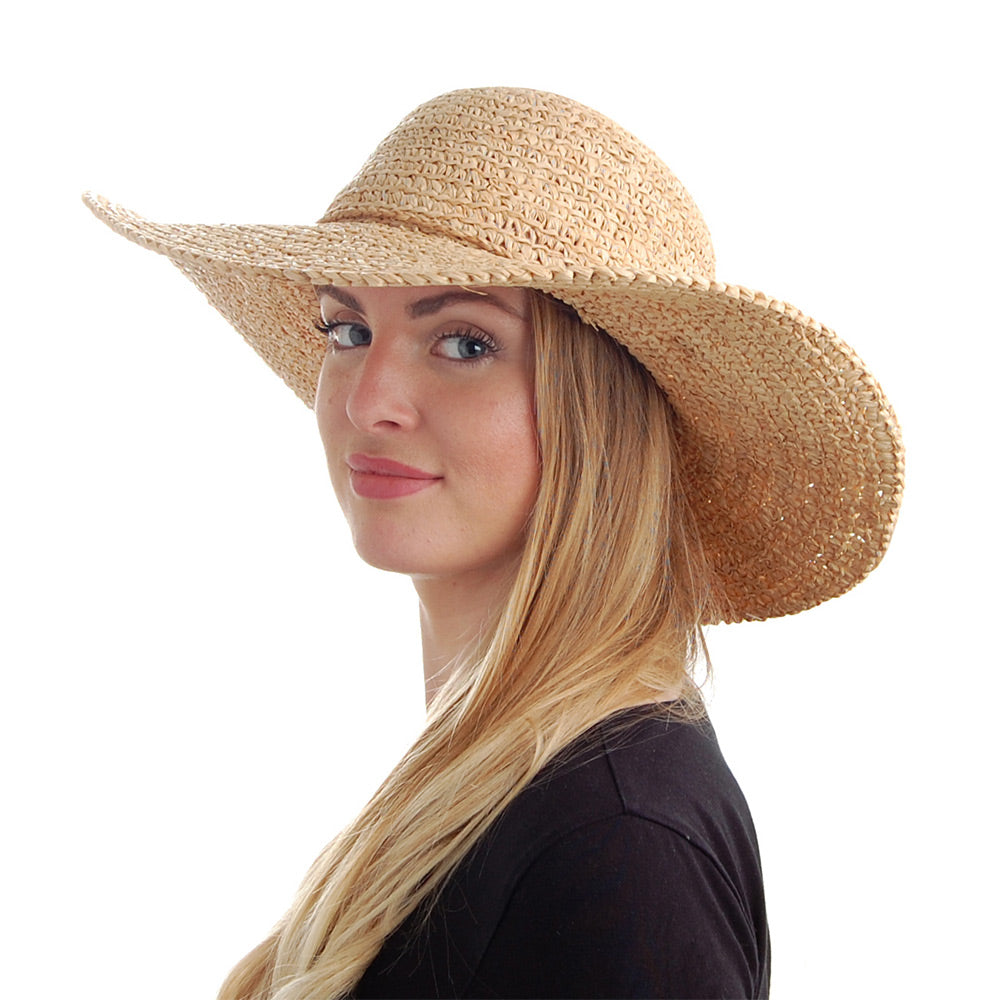 Sombrero Swinger de rafia de Sur la tête - Natural