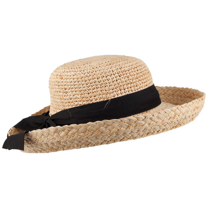 Sombrero de Sol de paja de rafia orgánica a crochet de Scala - Natural