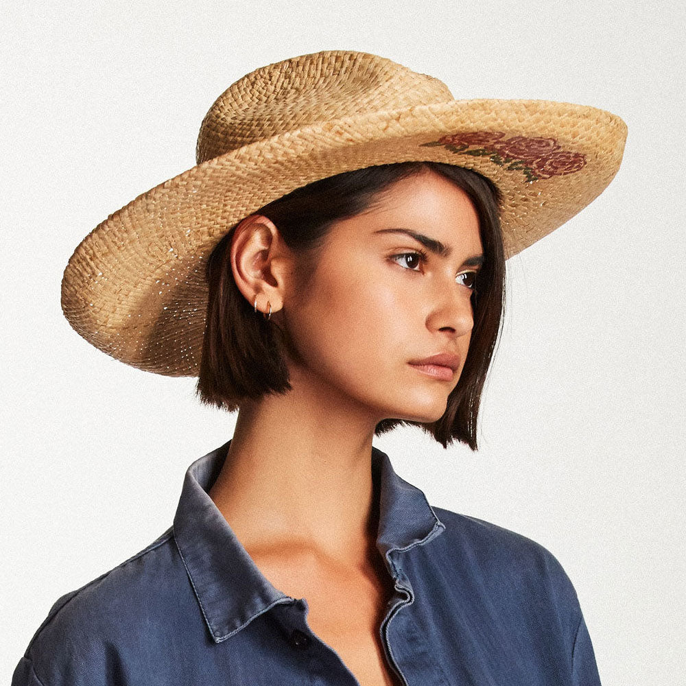 Sombrero playero Fedora Jenna de Brixton - Natural