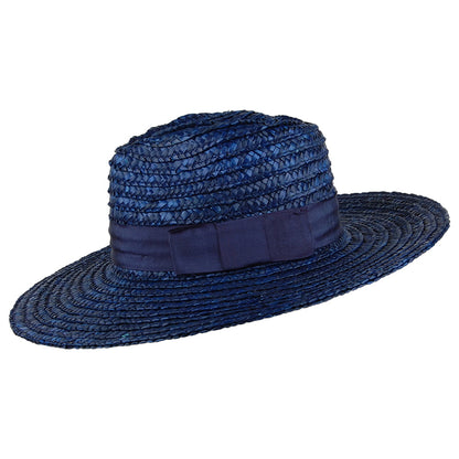 Sombrero de sol Joanna de paja de Brixton - Azul Marino