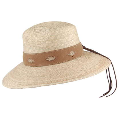 Sombrero Fedora Safari Bianca de ala ancha de Brooklyn Hat Co. - Natural