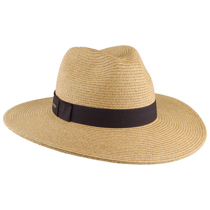 Sombrero Fedora Helena de ala ancha de Scala - Tostado