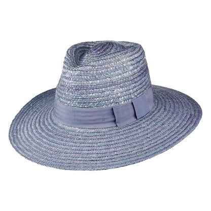 Sombrero de sol Joanna de paja de Brixton - Azul Ártico