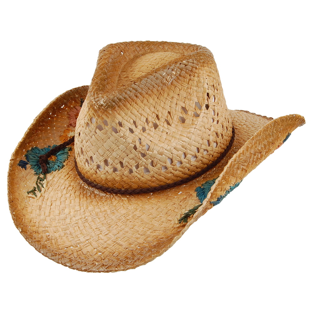 Sombrero Cowboy San Minata de rafia de Scala - Natural