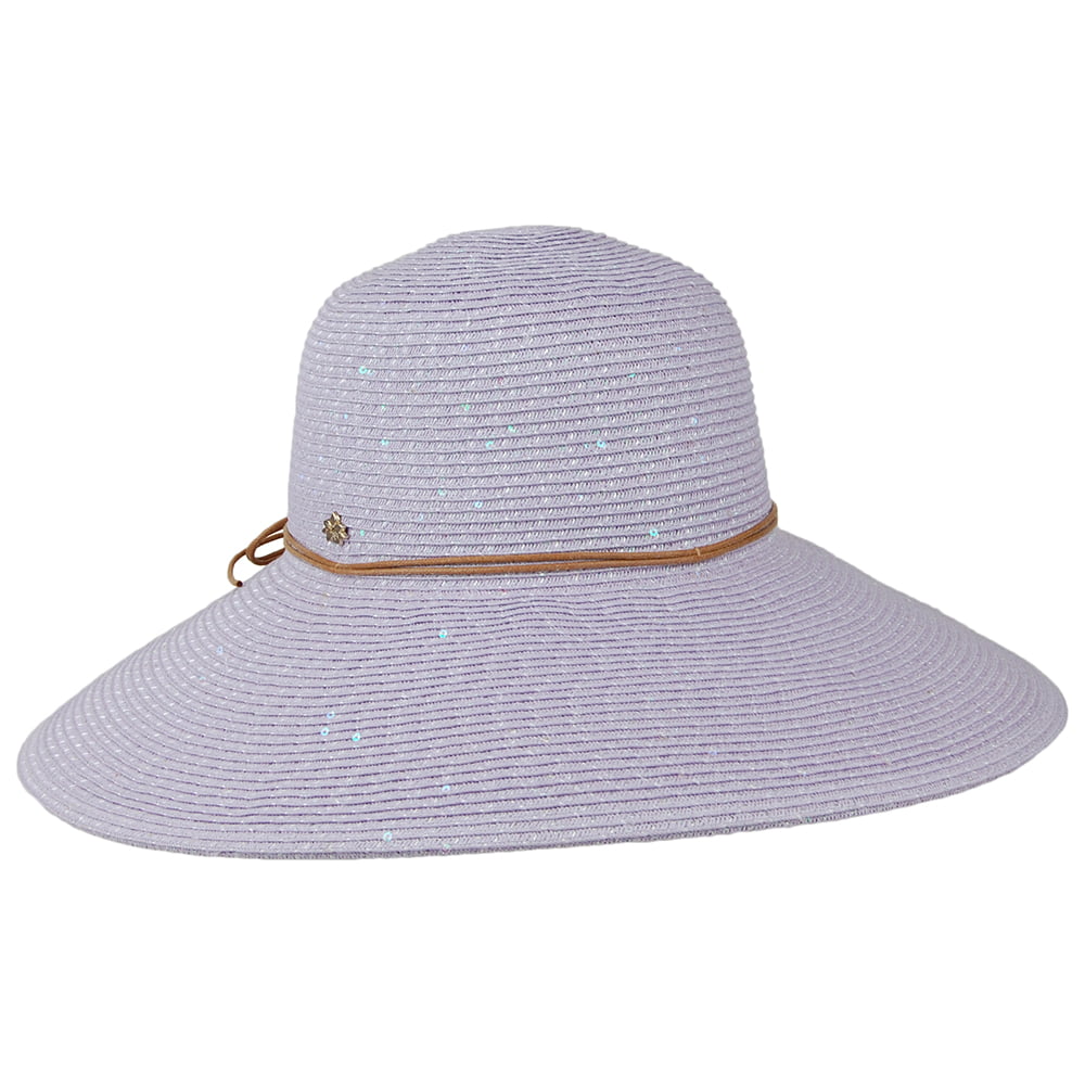Sombrero Waverly de trenza de papel de Cappelli - Lavanda