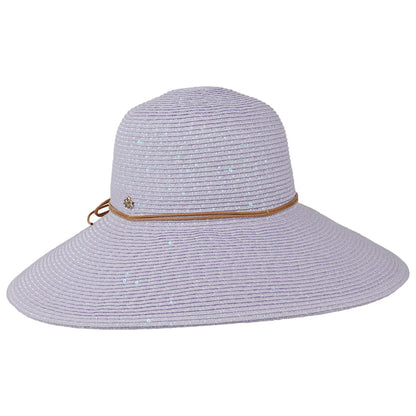 Sombrero Waverly de trenza de papel de Cappelli - Lavanda