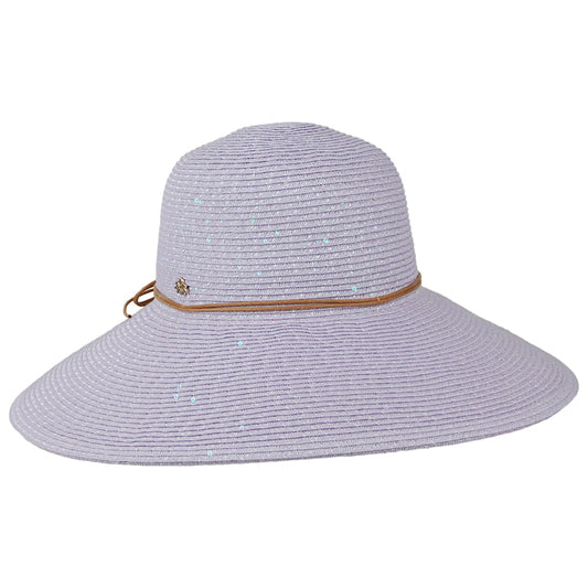 Sombrero Waverly de trenza de papel de Cappelli - Lavanda