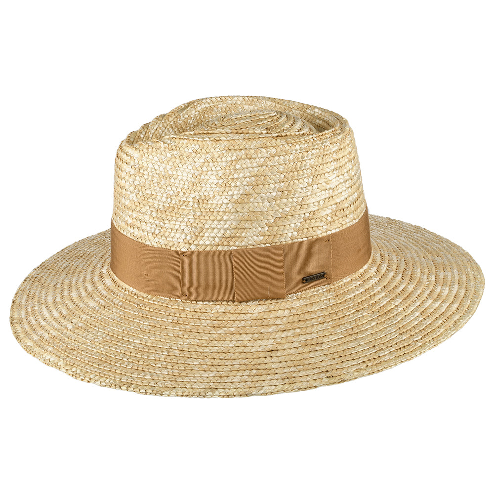 Sombrero de sol Joanna de paja de Brixton - Natural-Beige Arena