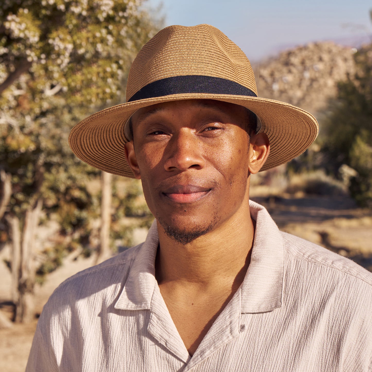 Sombrero Fedora Havana de paja toyo de Sunday Afternoons - Beige Arena