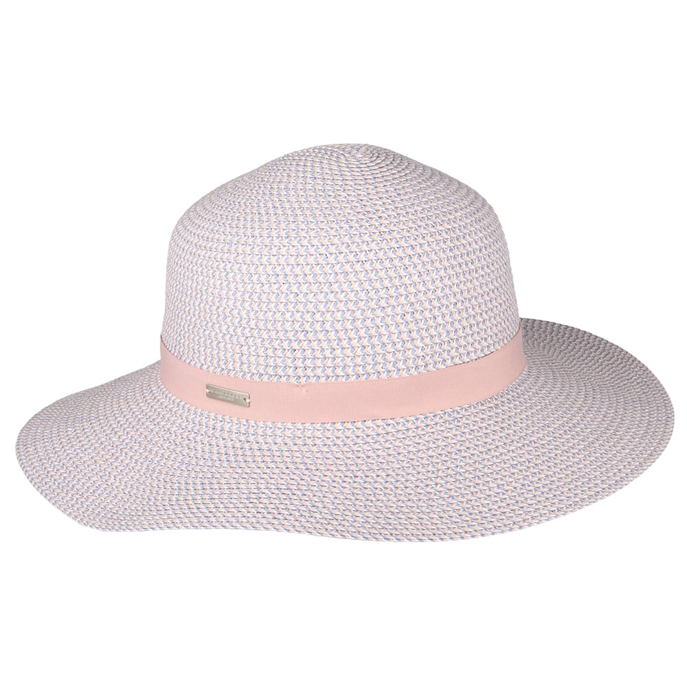 Sombrero Ribbon Flexible de Seeberger - Rosa-Azul Claro
