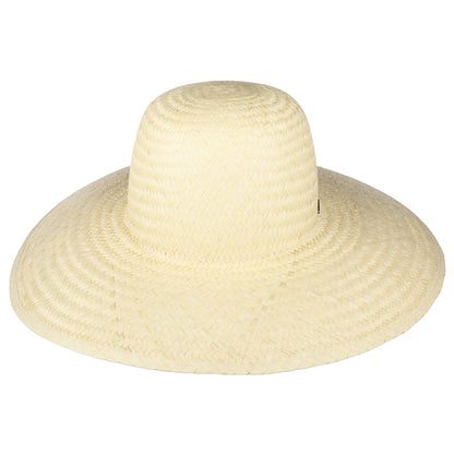 Sombrero de Sol Janae de ala ancha de paja toyo de Brixton - Natural