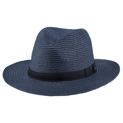Sombrero Fedora Aveloz de paja toyo de Barts - Azul Marino