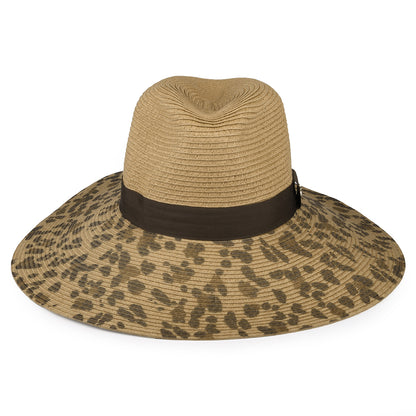 Sombrero Fedora mujeres Sia de ala ancha Leopardo de Joules - Natural-Marrón