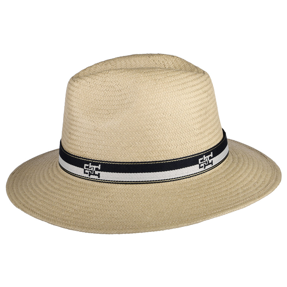 Sombrero Fedora Iconic Prep de paja toyo de Tommy Hilfiger - Natural